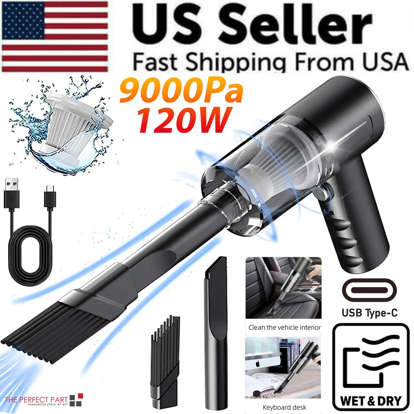 120W Cordless Handheld Vacuum Cleaner