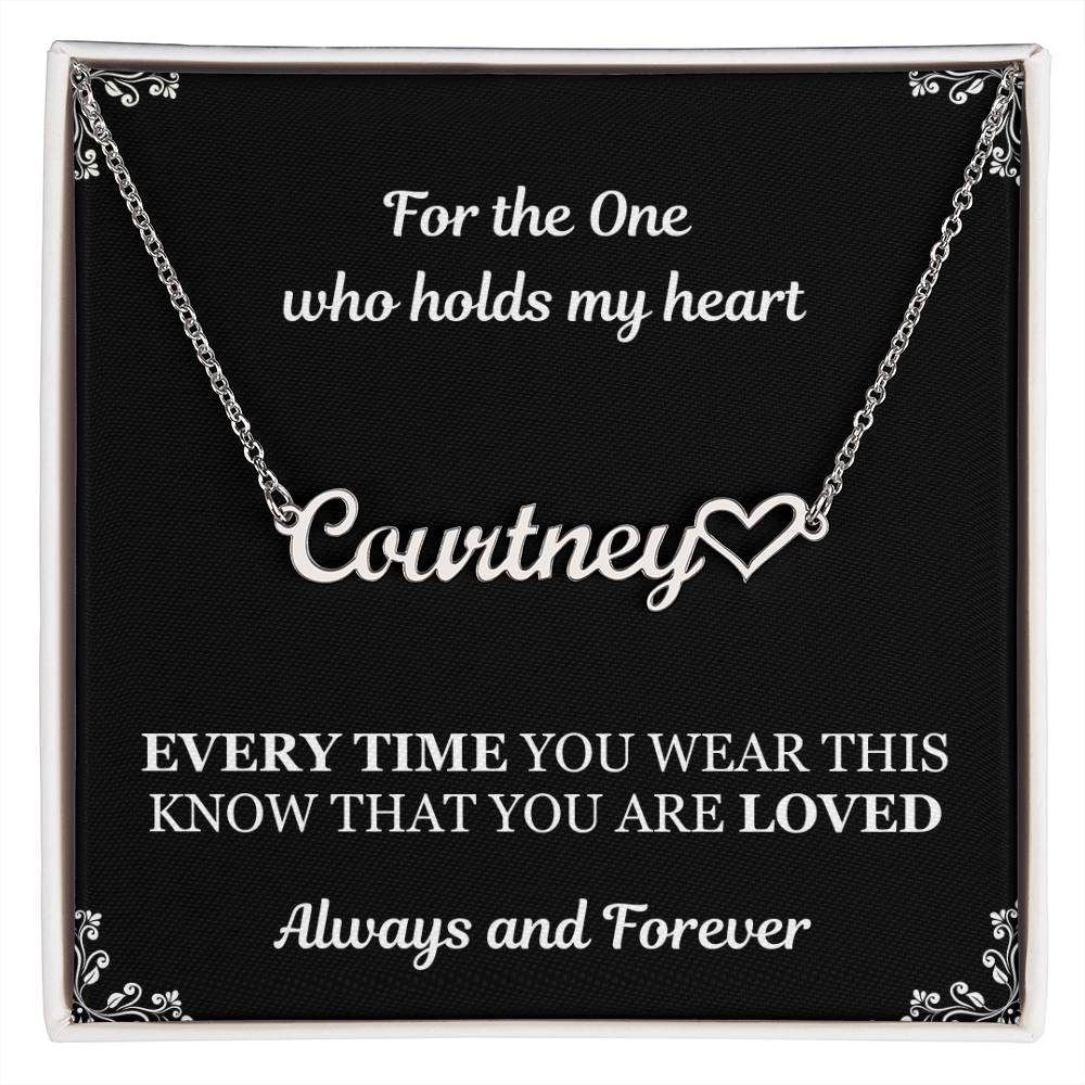 For The One Personalized Necklace/Him or Her