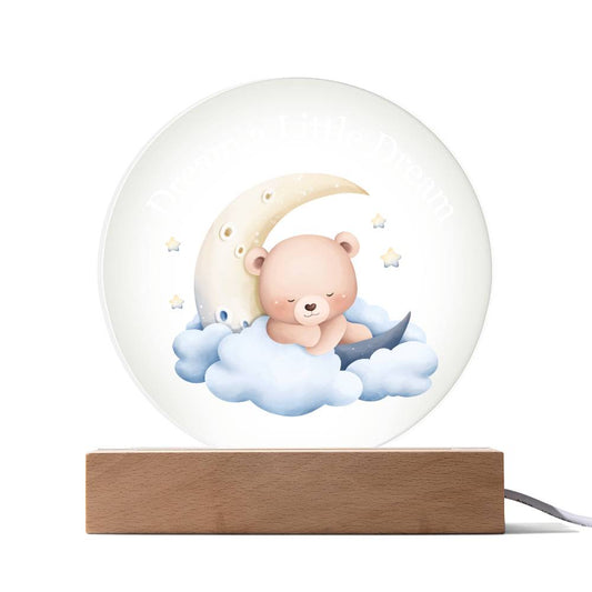 Dream Baby Boy Acrylic Night Light