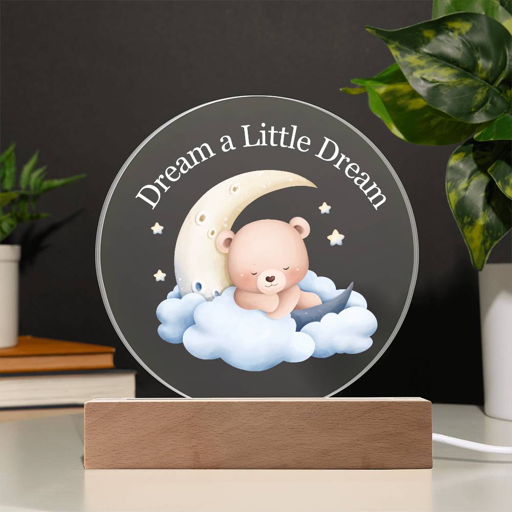 Dream Baby Boy Acrylic Night Light