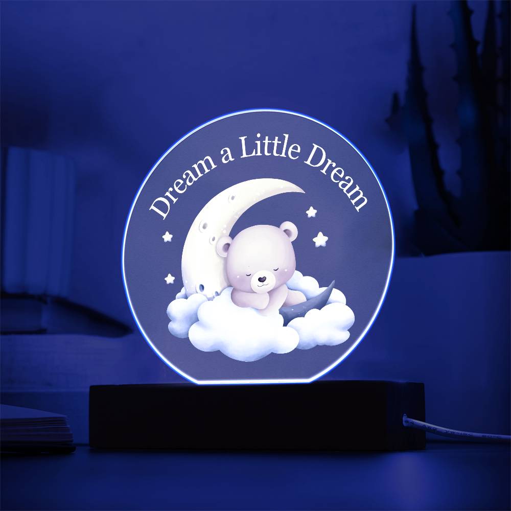 Dream Baby Boy Acrylic Night Light