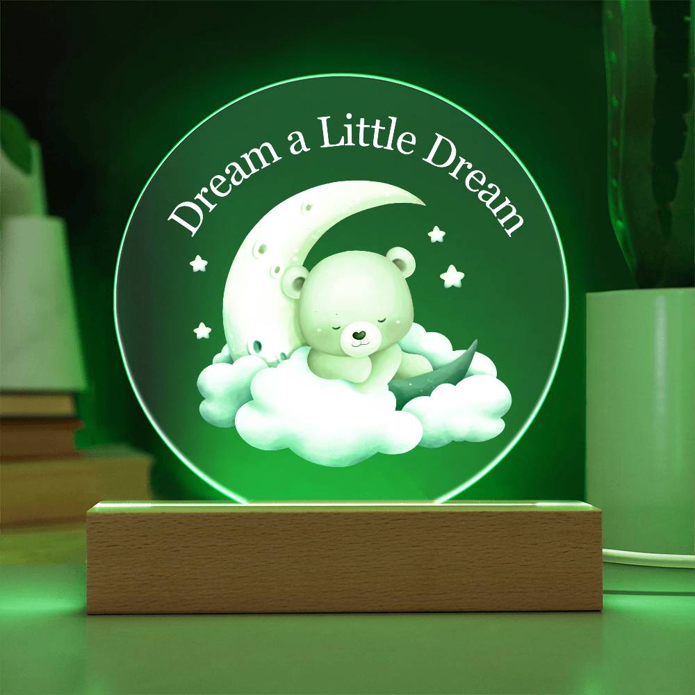 Dream Baby Boy Acrylic Night Light