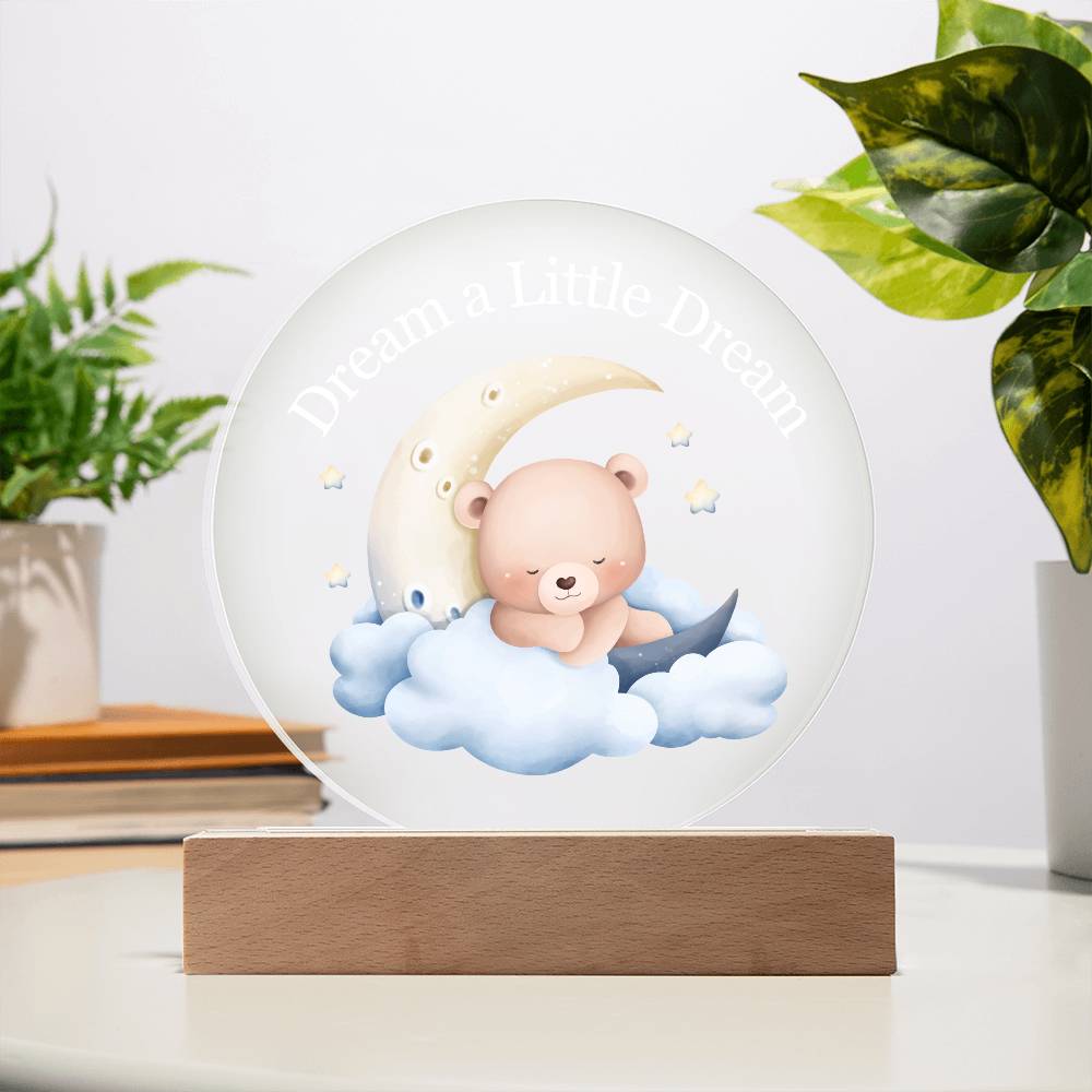 Dream Baby Boy Acrylic Night Light