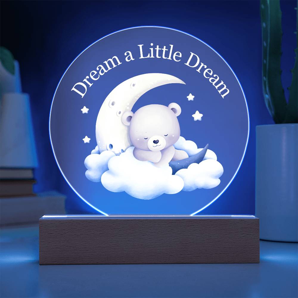 Dream Baby Boy Acrylic Night Light