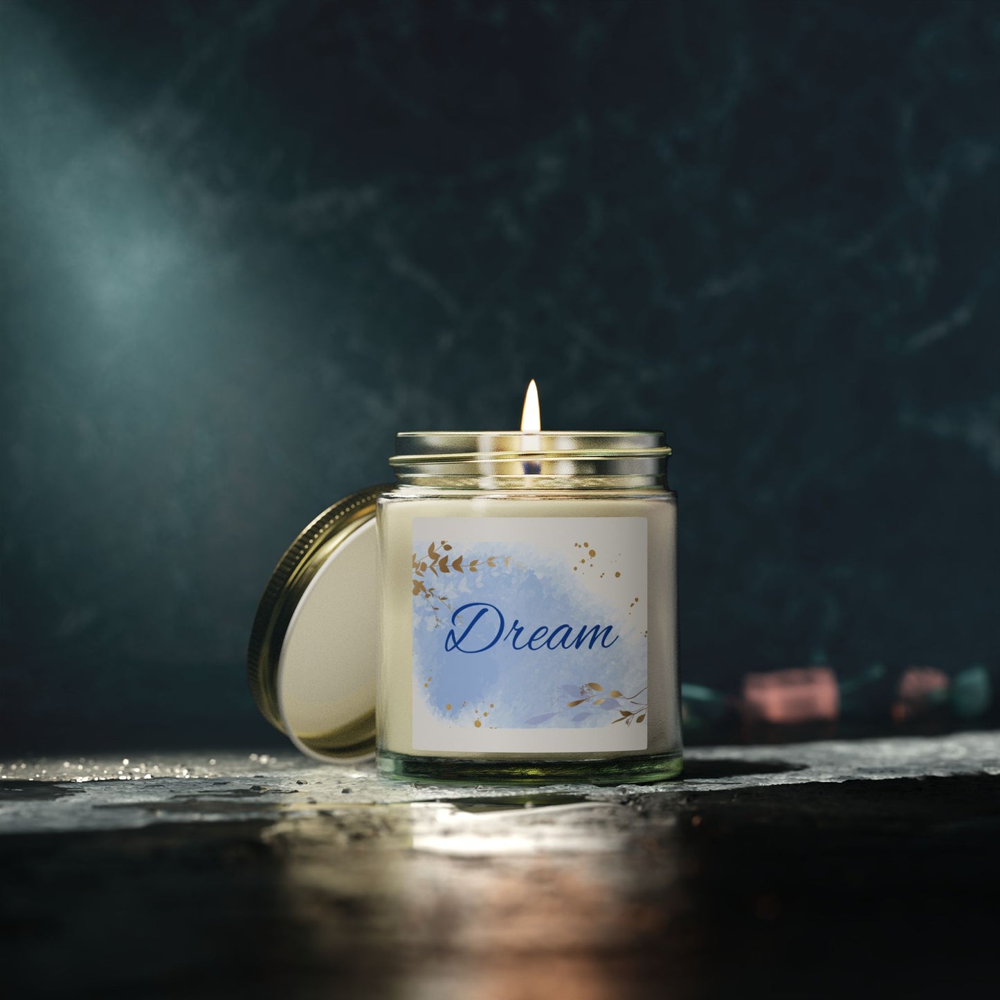 Quiet Bloom Scented Candles, Coconut Apricot Wax (4oz, 9oz)